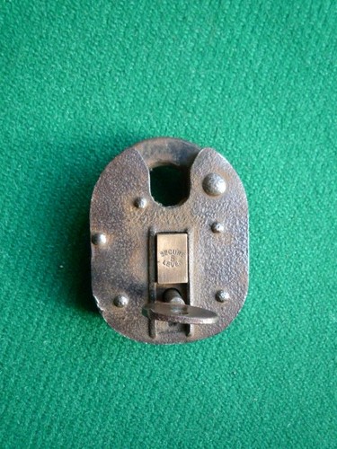 Antique lever iron padlock - antique,