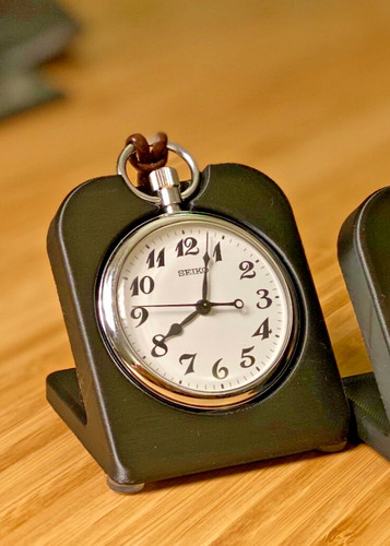 Railroad pocket watch stand - watch,
