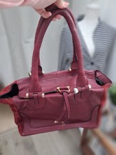 River Island burgundy leather