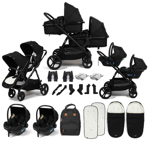 Double pushchair travel system - pushchair,