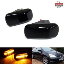 2x Black Side Indicator LED