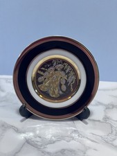 Vintage - The Art of Chokin - Japanese Decorative Small Plate. Geisha Girl