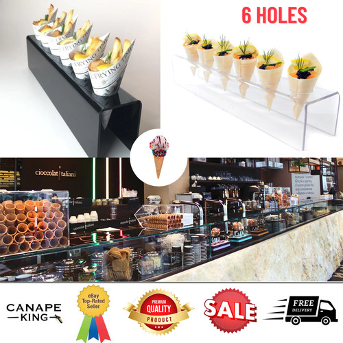 Acrylic ice cream cone holder - acrylic,