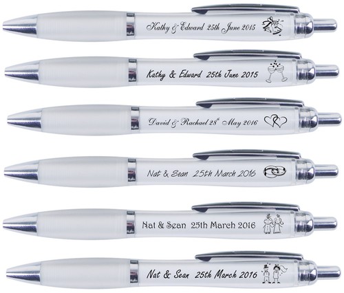 Printed pens wedding - pens, 50