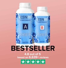 TESTER Non-Toxic Clear Epoxy Resin (Resin + Hardener, Water Effect, Glossy) 🔥