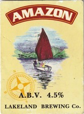 USED CLEAR PUMP CLIP FRONT - LAKELAND BREWING CO - AMAZON