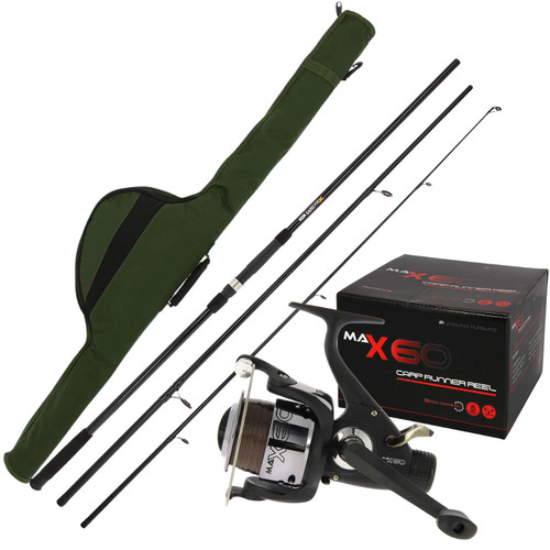 Carp fishing rod and reel - carp,