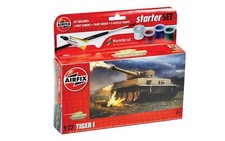 Airfix A55004 Tiger 1 Tank Plasitc Kit Stater Set