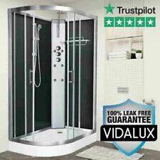 Shower Cabin Enclosure Vidalux Pure 1200 x 800 Right Black NO LEAK GUARANTEE
