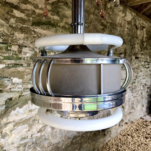 Art deco foyer pendant light - deco,