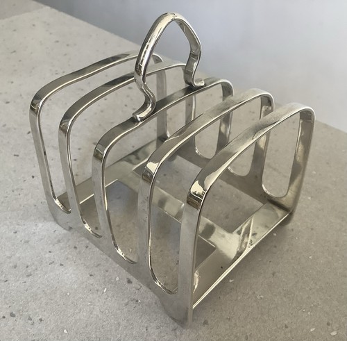 Antique sterling silver toast - antique,