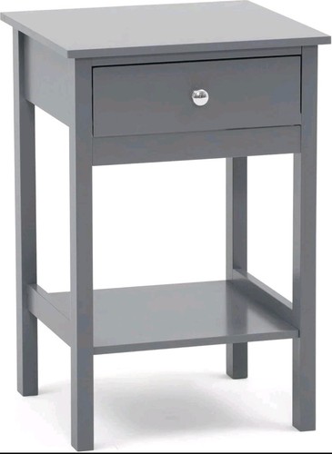 Pair gray bedside table - pair, of