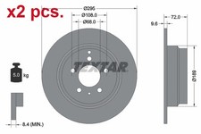 X2 PCS REAR BRAKE DISC ROTOS
