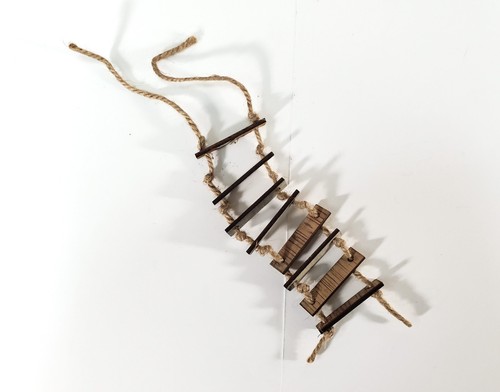 Miniature old rope ladder - miniature,