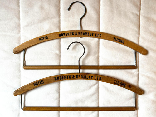 Vintage wooden coat trouser - vintage,
