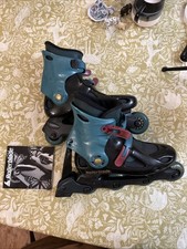 Adult Men’s Spirit Blade Rollerblades Inline Skates Black & Green 27.5, Size 8