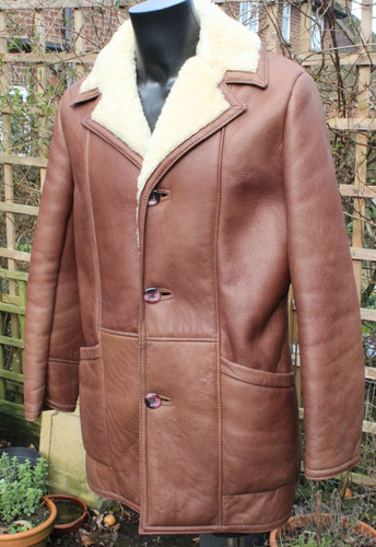 Vtg genuine sheepskin - genuine,