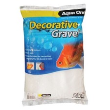 Aqua One Aquarium Gravel Coloured Sand & Natural River Stone Fish Tank Decor 2kg