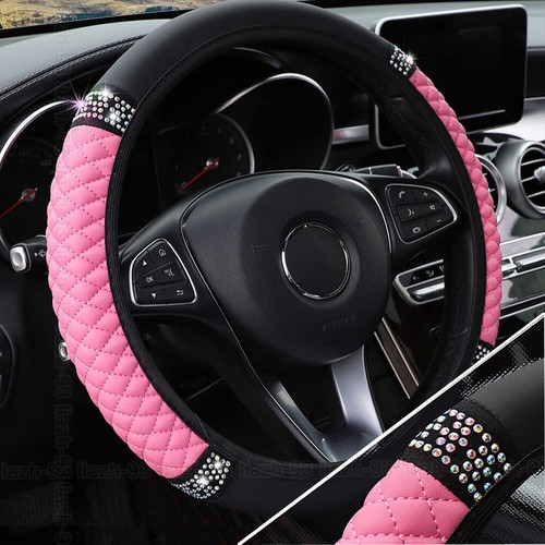 Pink leather diamond - pu,