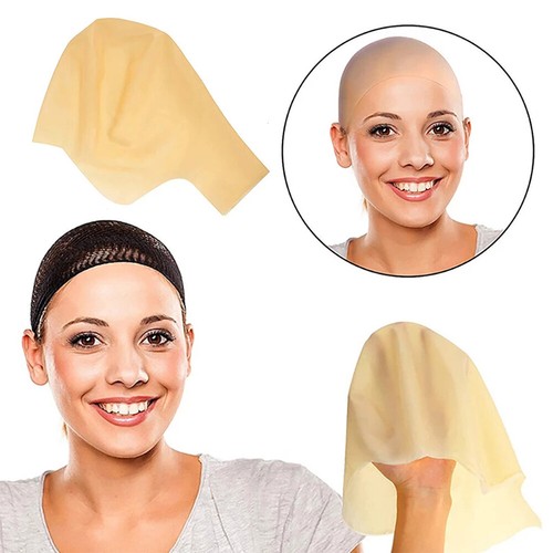 Latex thick fake bald - thick, head