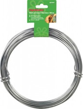 3mm x 20m Garden Wire Galvanised - Fencing Training Fixing Etc