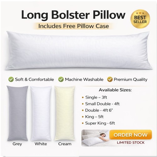 Long bolster pillow - long, free