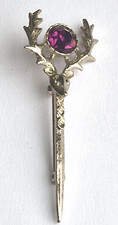 Scottish Stag Head Brooch with