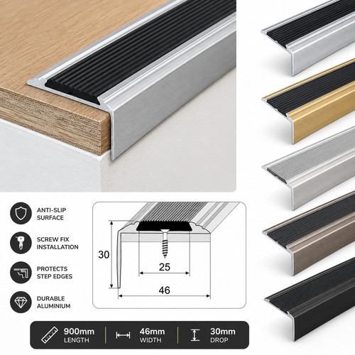 Aluminium stair nosing edge - stair,