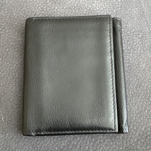 Men black genuine - black, leather