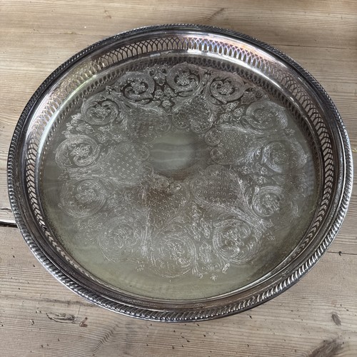 Vintage large silver - silver, plated