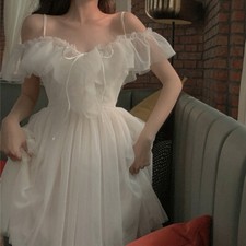 New Tulle Mesh Ruffle Dress