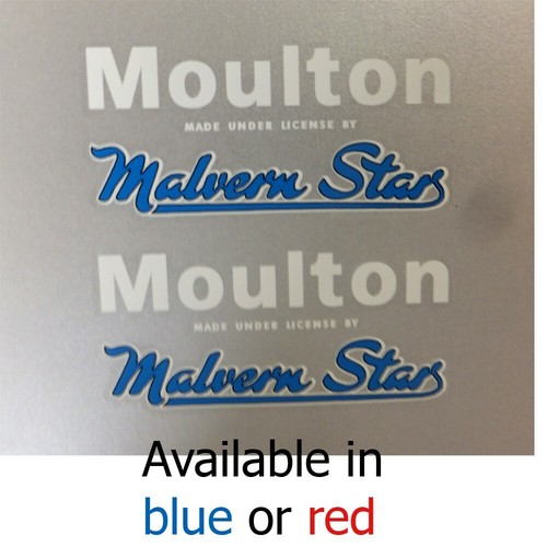 Malvern star moulton decals - moulton ,