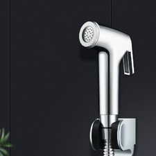 Toilet Bidet Douche Spray Chrome Hygienic Shower Head Hose Kit