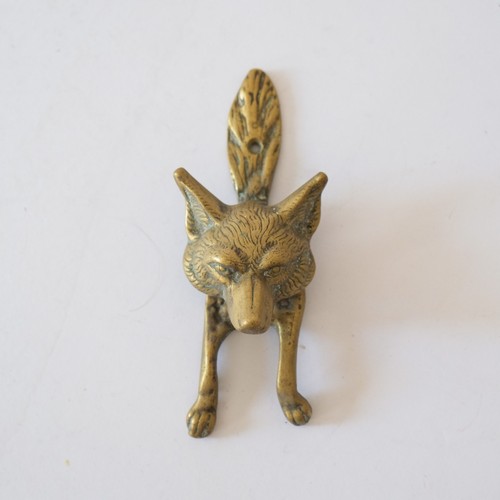 Vintage fox head - vintage, brass