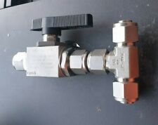 HAMLET H6800SSL1/2PSS STAINLESS STEEL BALL VALVE W/ 316 SY2 T FITTING AND END CA