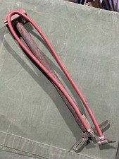 Vintage Rega Eze Flo Stirrup Tyre Air Pump Brass Steel Wood