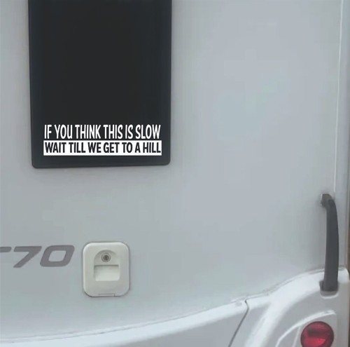 Caravan funny sticker - caravan,
