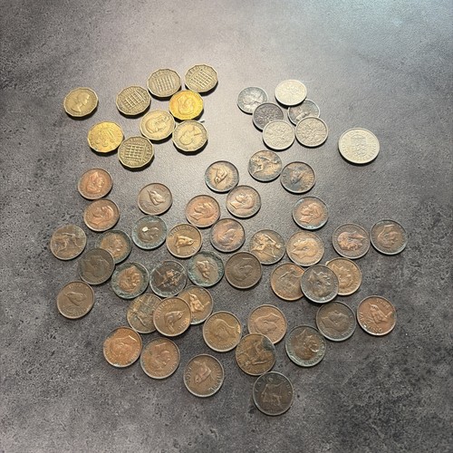 C912 old coins farthing - farthing, (40)