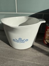 Pyrosil Ware Cooking Pot Bowl Dish Jug Cornflower Design Netherlands 1980s Large