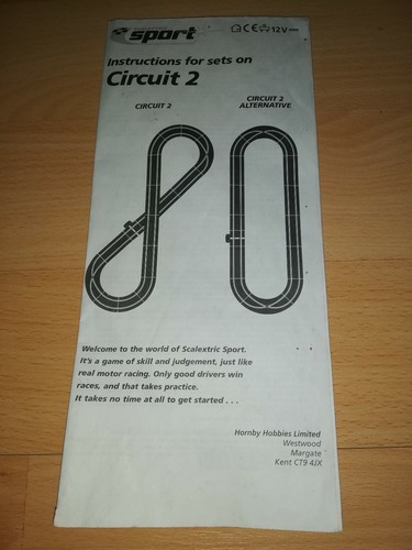 Scalextric sport instructions - sport,