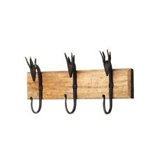 Metal Black Antler 3x Hooks