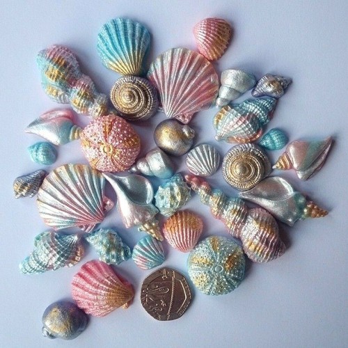 Edible mermaid pink blue - edible,