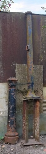 Victorian cast iron lamp posts - victorian,