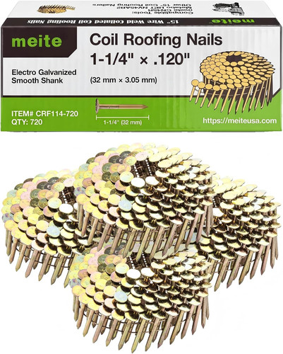 Coil roofing nails - roofing, inch