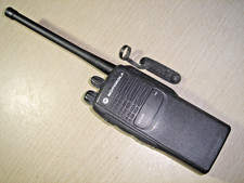 Motorola GP340 VHF 136-174MHz c/w antenna,  battery & beltclip
