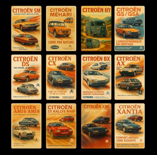 Citroen cars metal poster tin - poster,