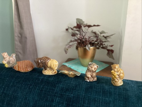 Vintage wade whimsies red rose - vintage,