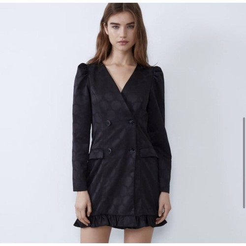 Zara jacquard dot puff - jacquard,