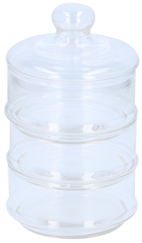 Tier glass storage jar sweet - storage,