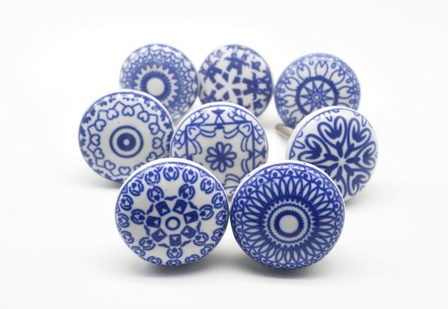 Blue knobs vintage - vintage, shabby